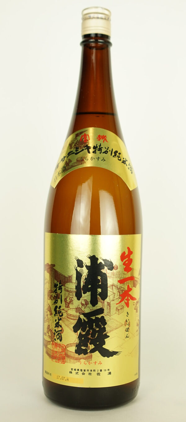 直送商品 浦霞 1.8L×1本 生一本 特別純米 日本酒